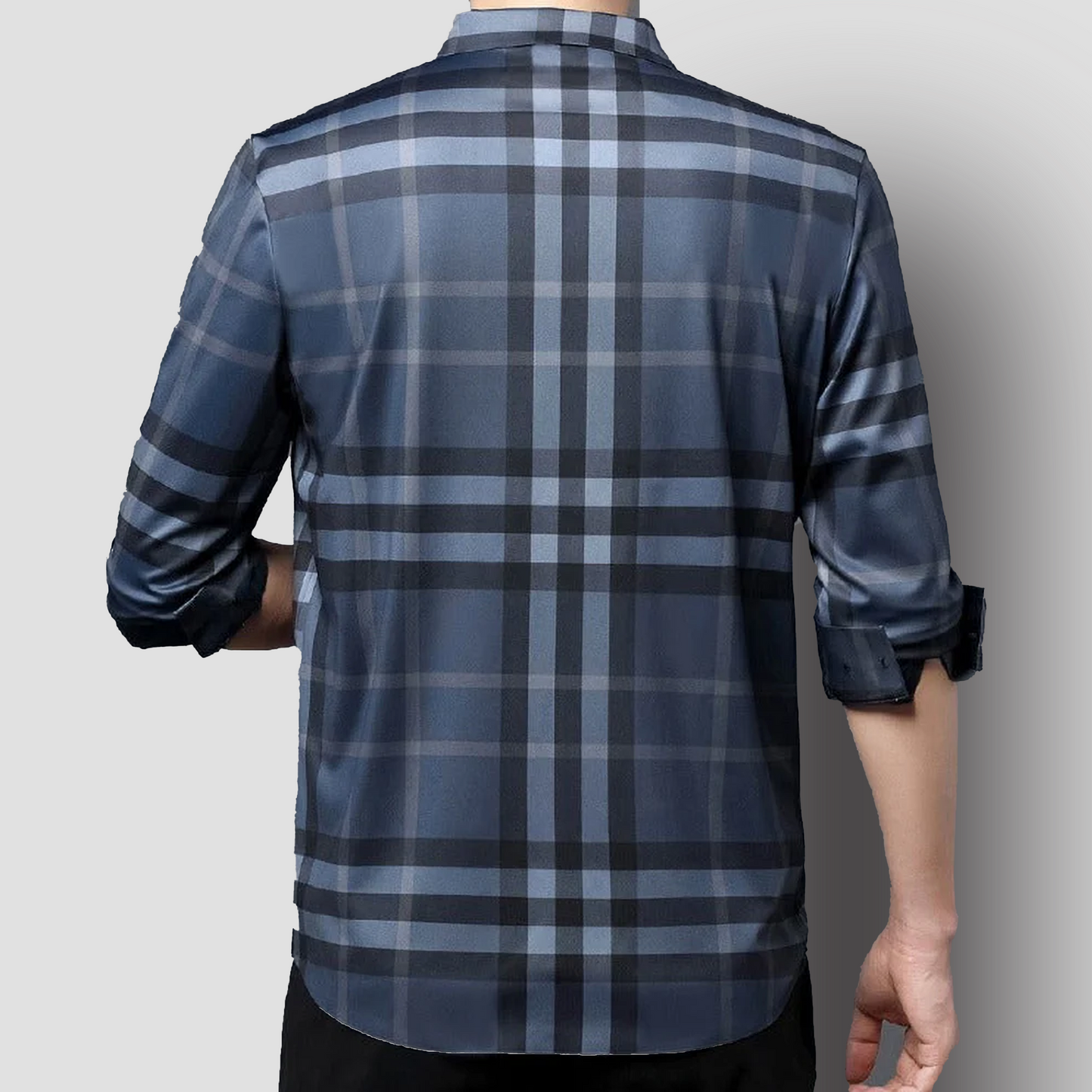 Blue Horizon Cotton Full Sleeve Check Shirt (BLUE CHECK)