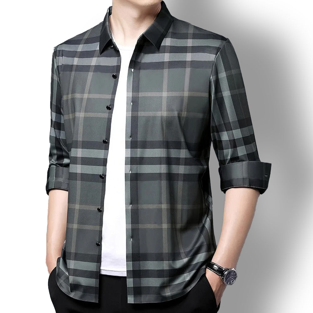 Classic Riverbank Cotton Full Sleeve Check Shirt (GREEN CHECK)