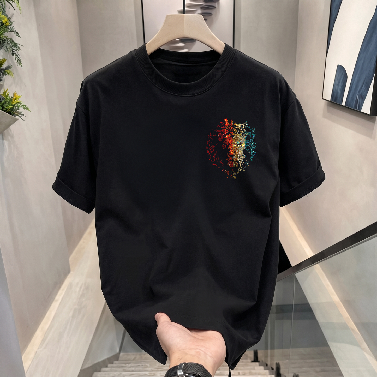 Men's Luxury Cotton T-shirts (LION)