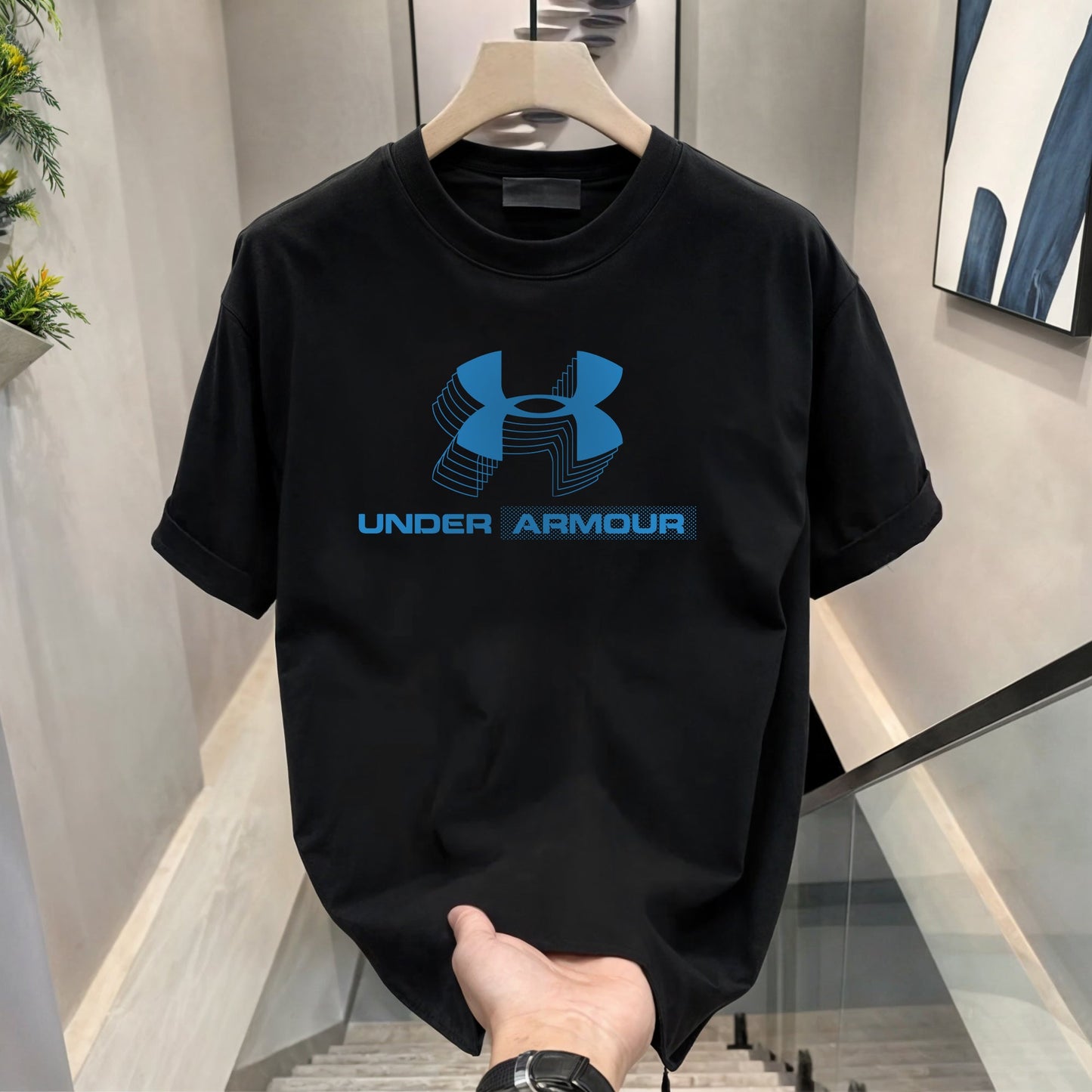 Men's Brand Premium Selling T-Shirt (BD-GOLD BOSS+BLUE ARMOUR)