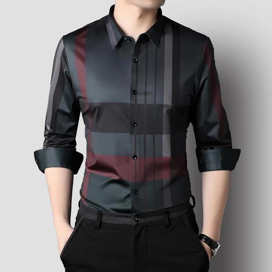 Crimson Edge Cotton Check Shirt (RBL)