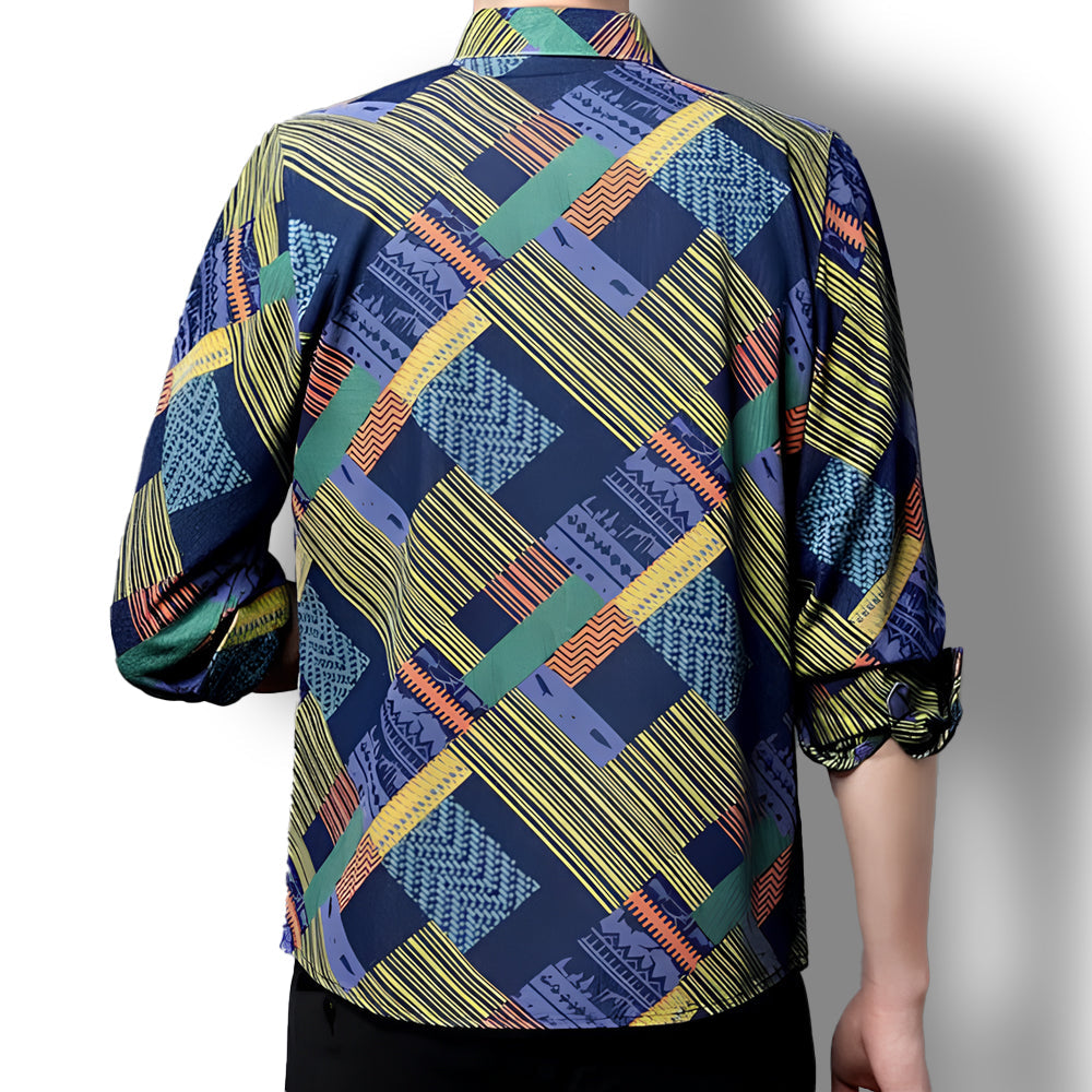 Vibrant Zigzag Cotton Shirt (ZIGZAG)