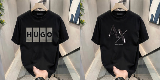 Men's Brand Premium Selling T-Shirt (BD-HUGO BOX+AX CUT)
