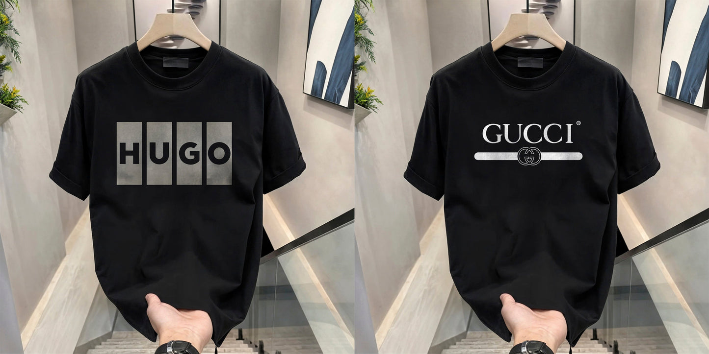 Men's Brand Premium Selling T-Shirt (BD-HUGO BOX+GUCCI)