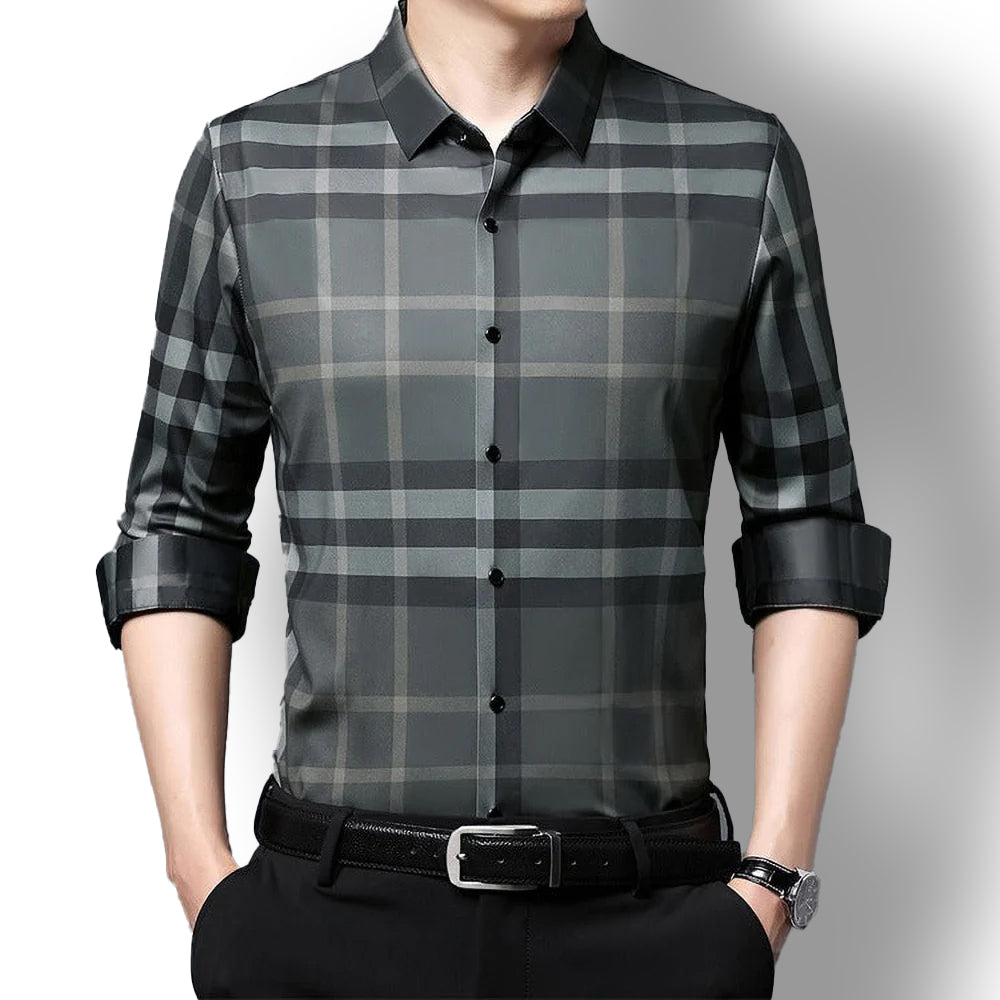 Classic Riverbank Cotton Full Sleeve Check Shirt (GREEN CHECK)