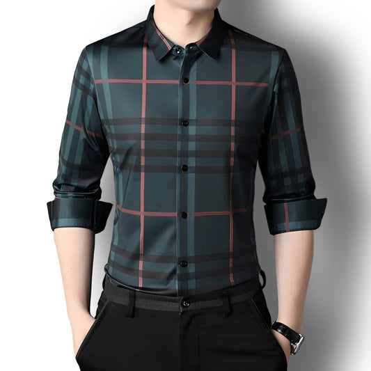 Forest Blossom Cotton Check Shirt (GBL)