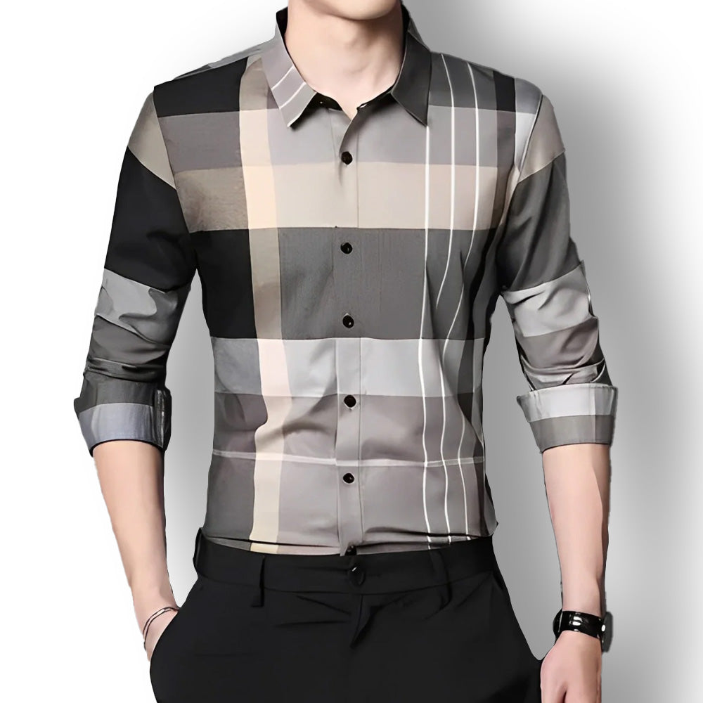 Earth Tone Cotton Full Sleeve Check Shirt (CGL)
