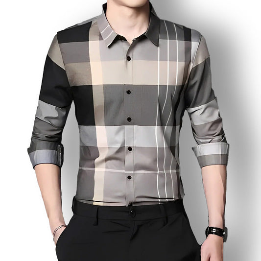 Earth Tone Cotton Full Sleeve Check Shirt (CGL)