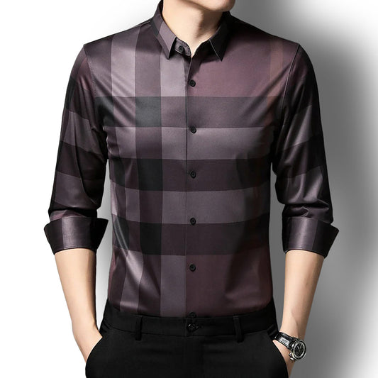 Maroon Majesty Cotton Full Sleeve Check Shirt (BB 2)