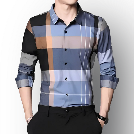 Blue Horizon Cotton Full Sleeve Check Shirt (SOB)