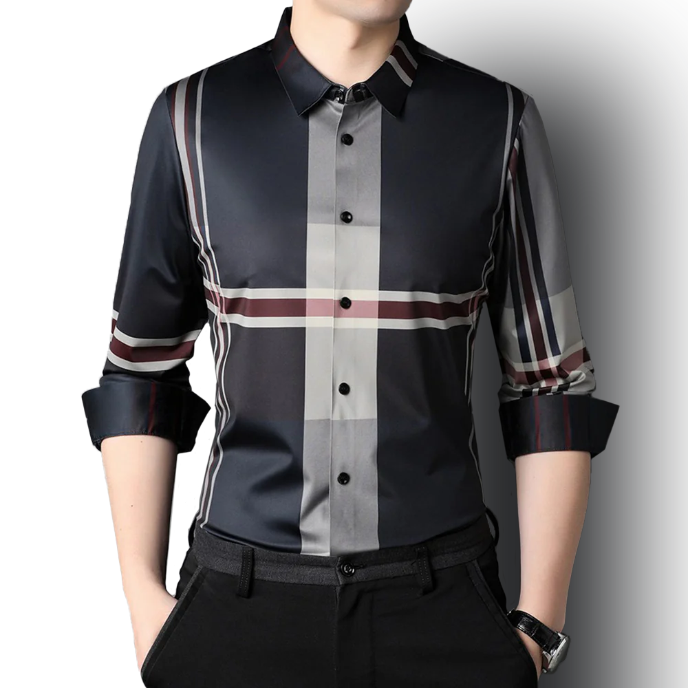 Midnight Blaze Cotton Full Sleeve Check Shirt (BRC)