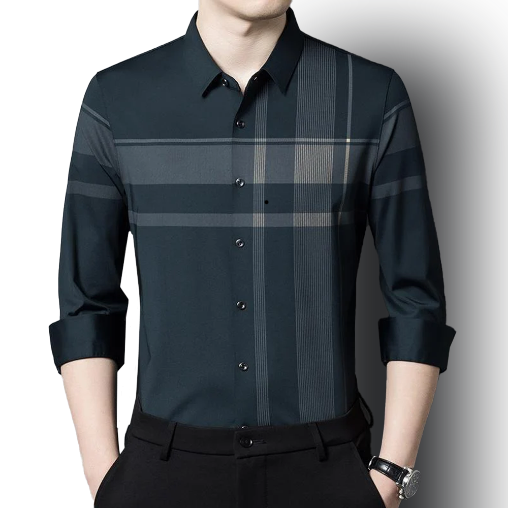 Midnight Men's Premium Cotton Check Shirt (DGC)