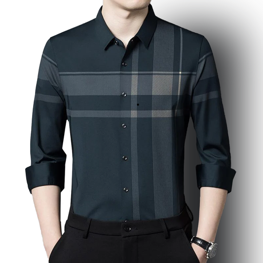 Midnight Men's Premium Cotton Check Shirt (DGC)