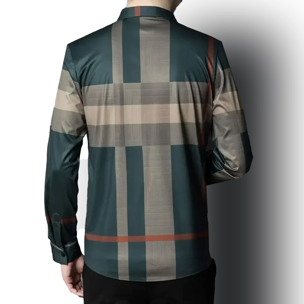Green Oasis Cotton Full Sleeve Check Shirt (GREEN)