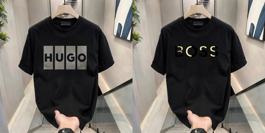 Men's Brand Premium Selling T-Shirt (BD-HUGO BOX+GOLD BOSS)