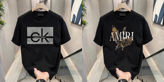 Men's Brand Premium Selling T-Shirt (BD-AMIRI+CK)