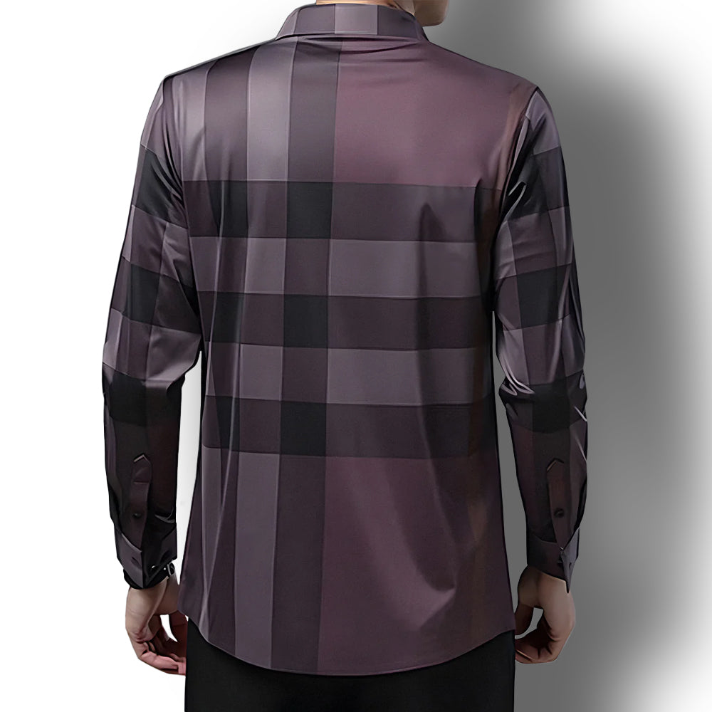 Maroon Majesty Cotton Full Sleeve Check Shirt (BB 2)