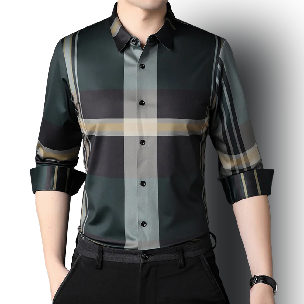 Forest Sunlight Cotton Full Sleeve Check Shirt (NEW GREEN)