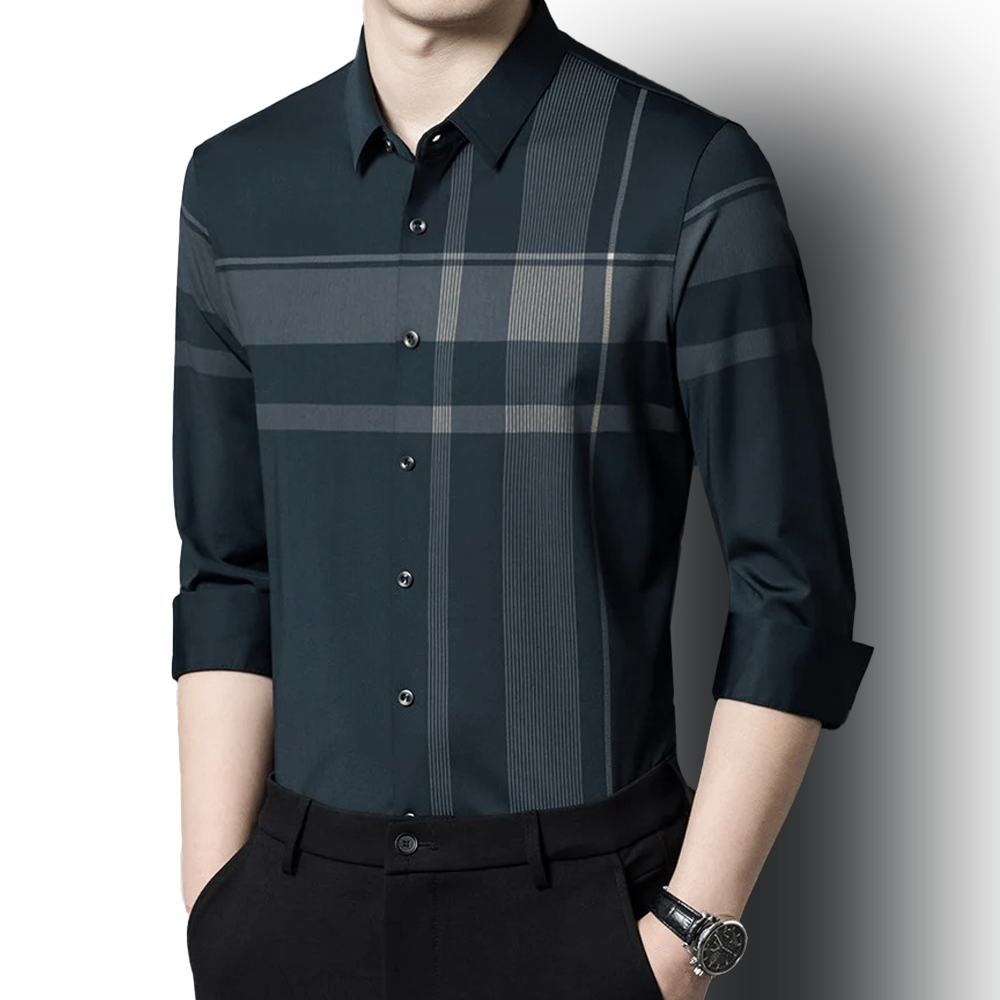 Midnight Men's Premium Cotton Check Shirt (DGC)