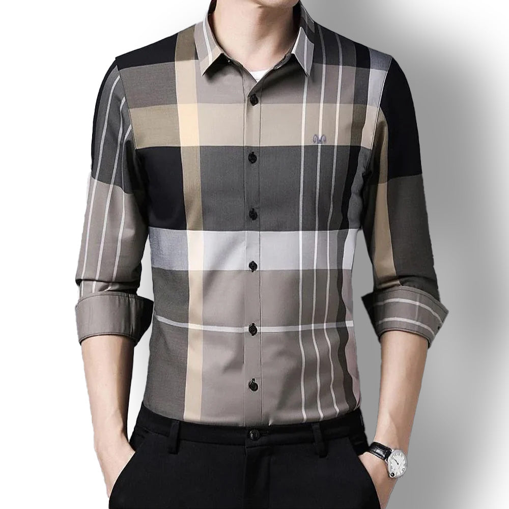 Earth Tone Cotton Full Sleeve Check Shirt (CGL)