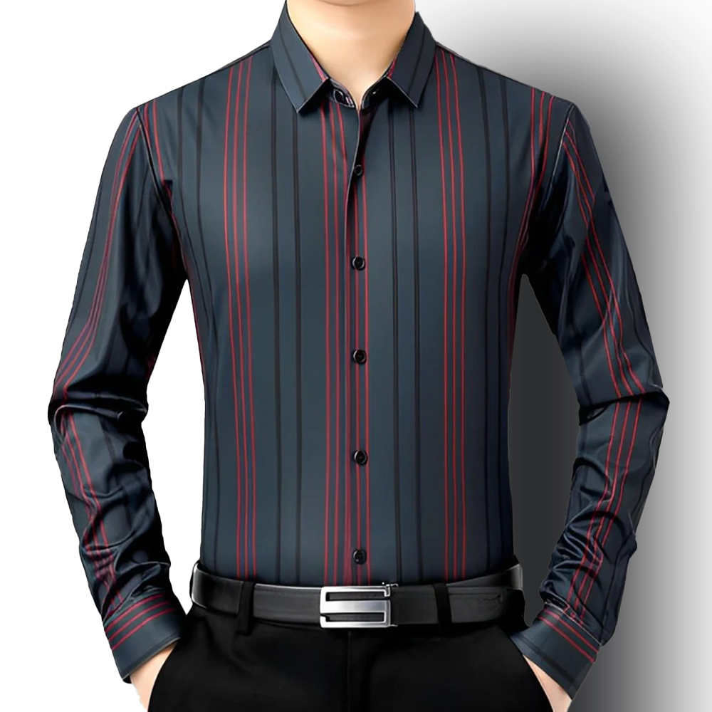 Holiday Stripe Cotton Full Sleeve Check Shirt (R LINE)