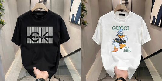 Men's Brand Premium Selling T-Shirt (BD-CK+GUCCI DUCK)