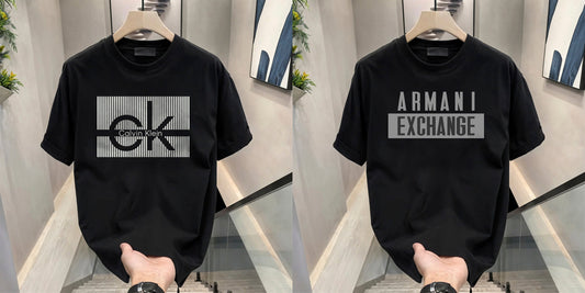 Men's Brand Premium Selling T-Shirt (BD-CK+ARMANI GREY)