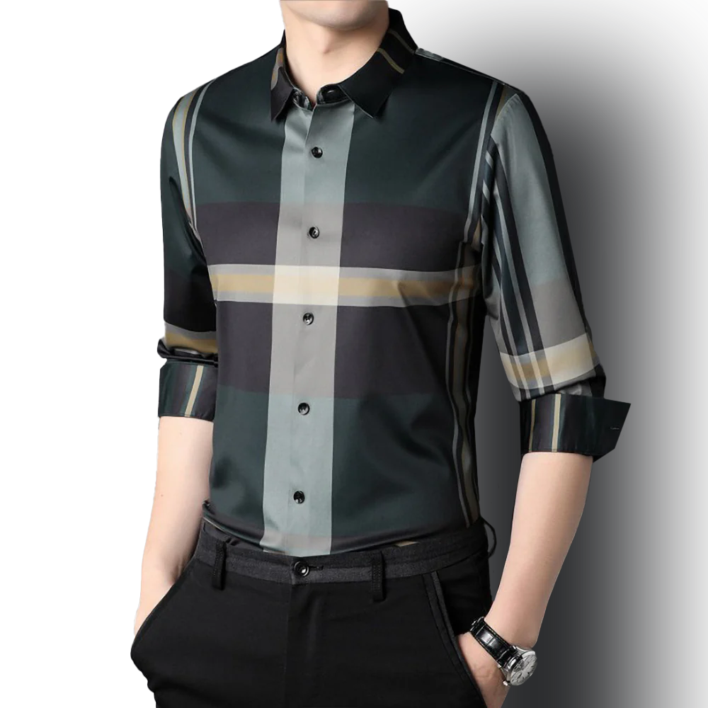 Forest Sunlight Cotton Full Sleeve Check Shirt (NEW GREEN)
