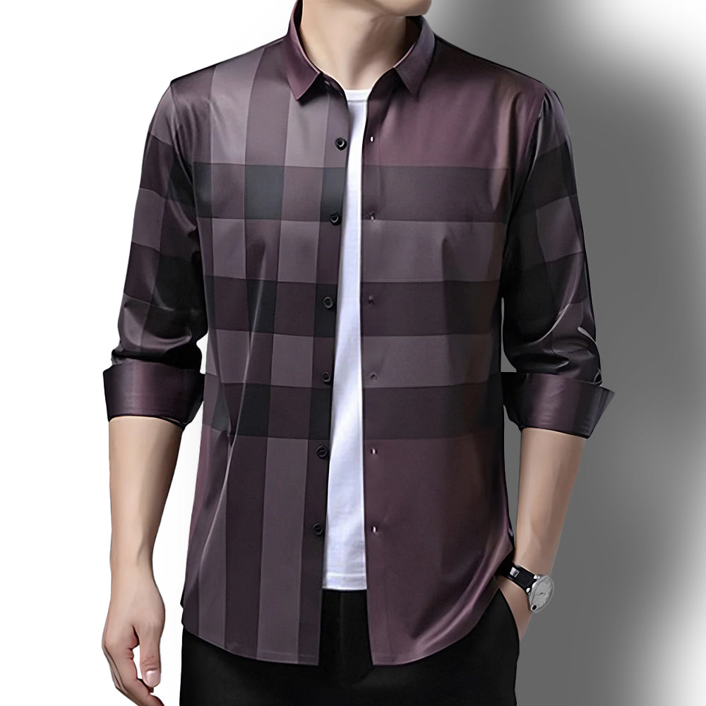 Maroon Majesty Cotton Full Sleeve Check Shirt (BB 2)