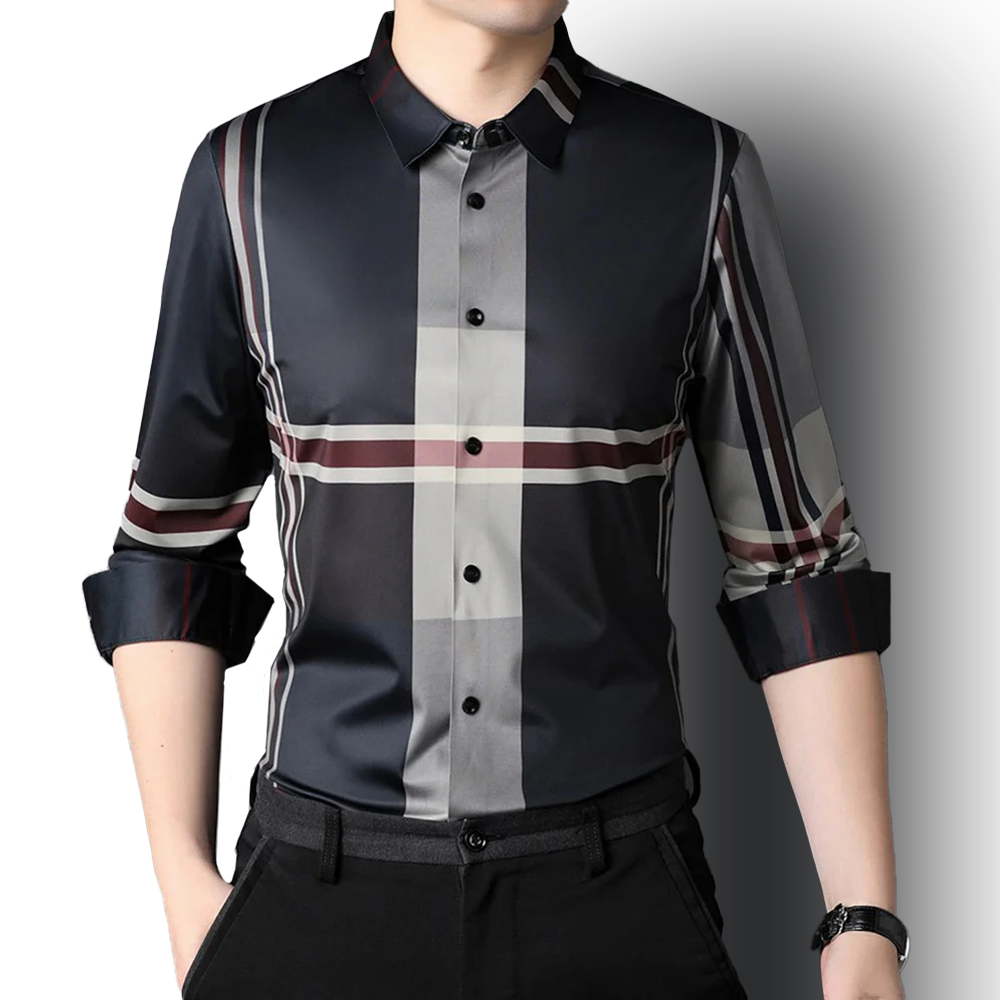Midnight Blaze Cotton Full Sleeve Check Shirt (BRC)