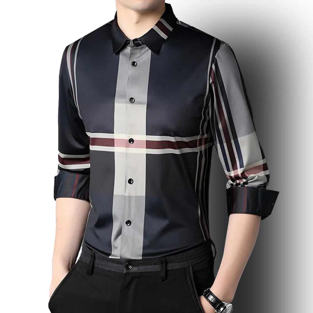 Midnight Blaze Cotton Full Sleeve Check Shirt (BRC)