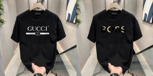 Men's Brand Premium Selling T-Shirt (BD-GUCCI+GOLD BOSS)