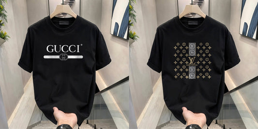 Men's Brand Premium Selling T-Shirt (BD-LV STAR+GUCCI)
