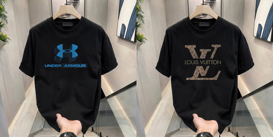 Men's Brand Premium Selling T-Shirt (BD-BLUE ARMOUR+LV)