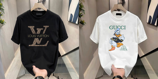 Men's Brand Premium Selling T-Shirt (BD-LV+GUCCI DUCK)