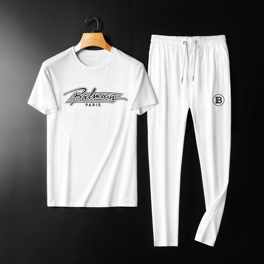 Men's Luxury Selling White Co-Ord Set