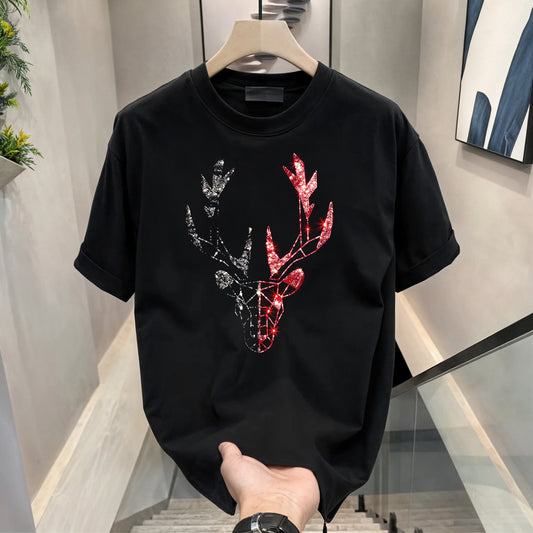 Men's Rhinestone Luxury T-shirts (DEER)