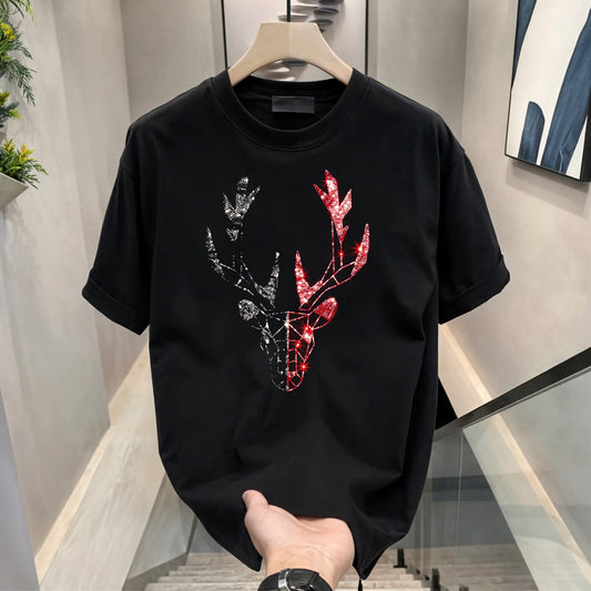 Men's Rhinestone Luxury T-shirts (DEER)