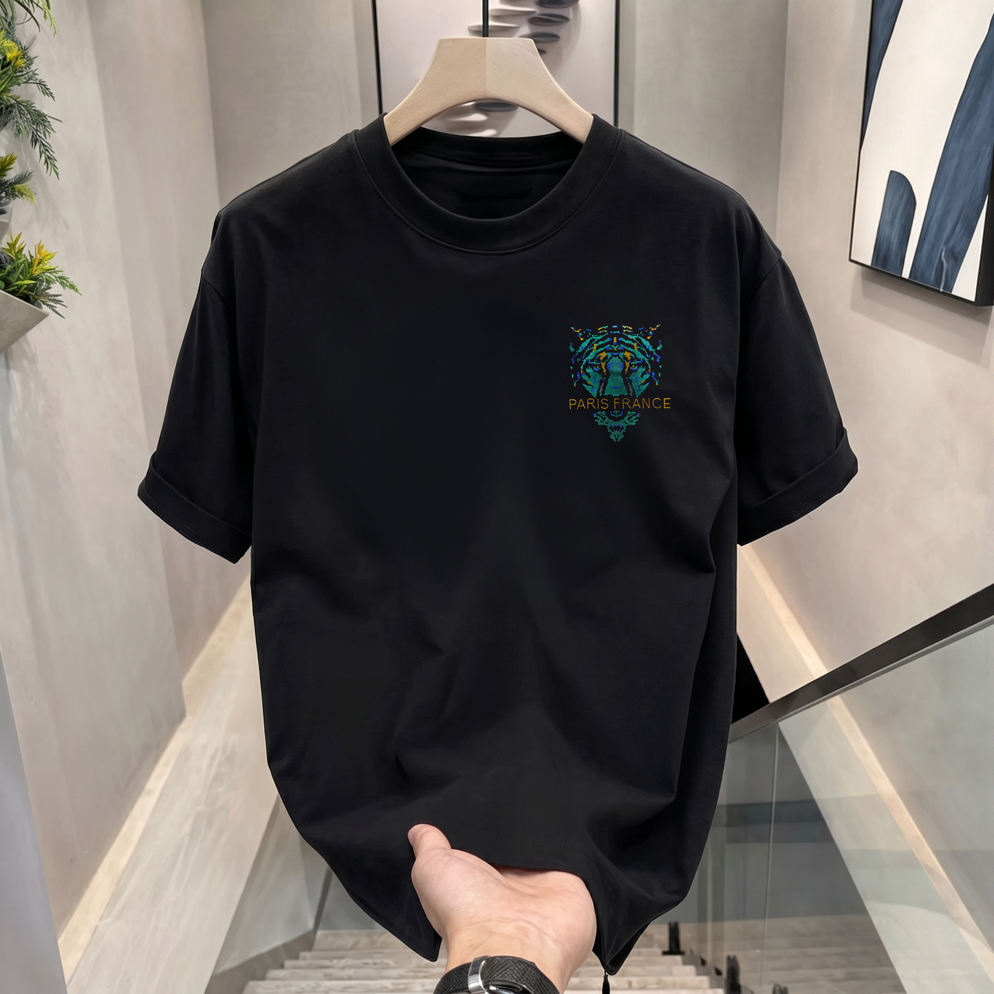 Men's Rhinestone Luxury T-shirts (PARIS)