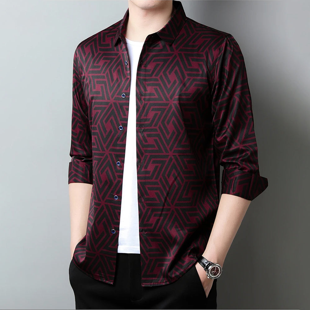 Scarlet Zigzag Style Cotton Check Shirt (ZIGZAG 2)