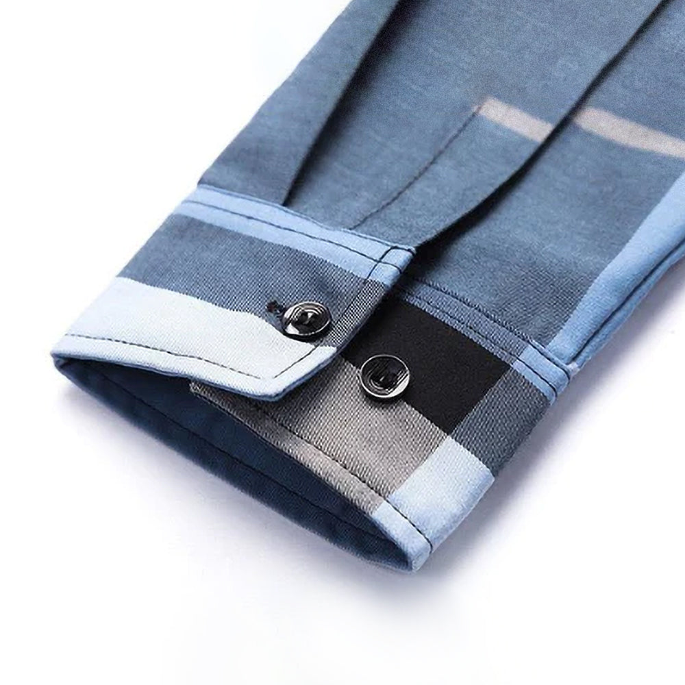 Blue Horizon Cotton Full Sleeve Check Shirt (SOB)