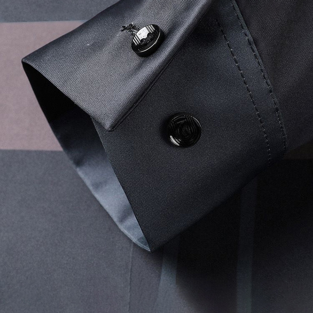 Midnight Metal Style Cotton Full Sleeve Check Shirt (BBB)